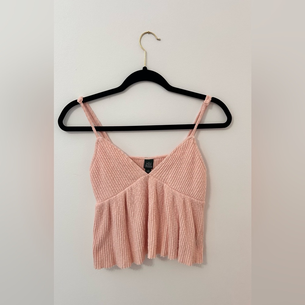 Wild Fable Blush Ribbed Knit Top
